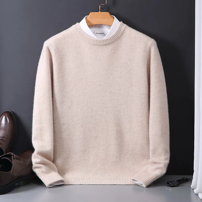 Kasjmier Heren Trui Premium Wol Luxe Pullover Stijlvol Tijdloos Design Comfortabel Casual Chic Warm Gebreid | Sulvida
