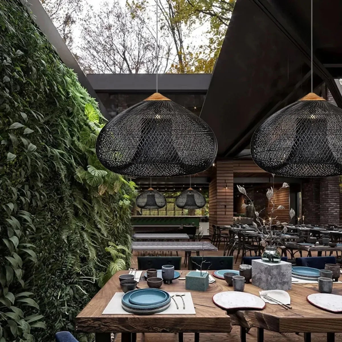 Gevlochten rotan hanglamp met verstelbare kabel natuurlijk woonlichtarmatuur sfeervol bohemian design | Sulvida
