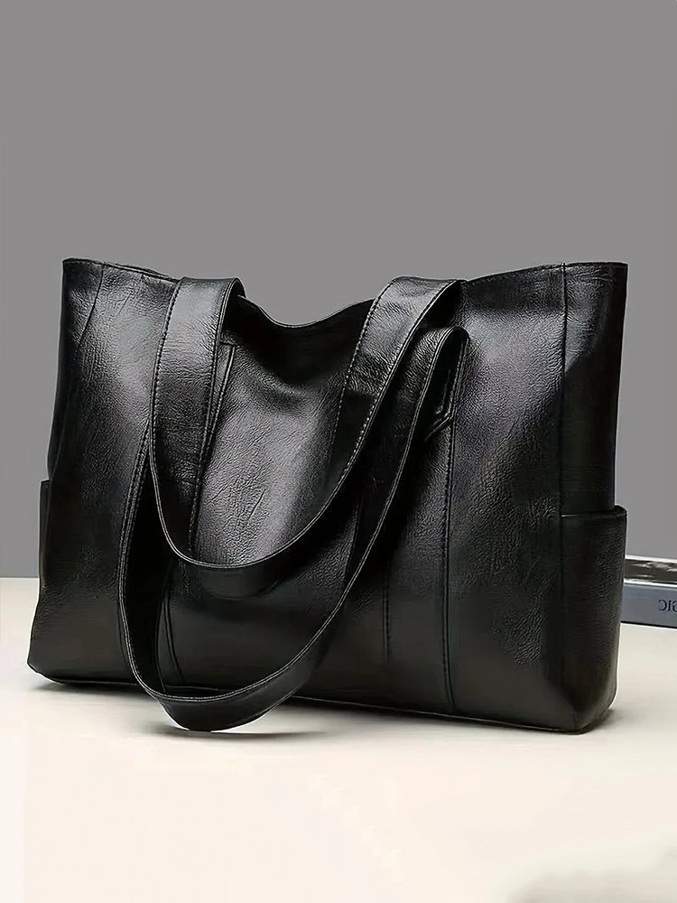 Retro Schoudertas voor Dames Trendy Vintage Stijl Bruin en Zwart Compacte Draagtas Casual Dagelijks Gebruik | Sulvida