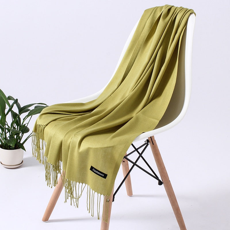 Wintersjaal Dames Polyester Zacht Warm Overslagsjaal Halsdoek Diverse Kleuren Stijlvol Winteraccessoire | Sulvida