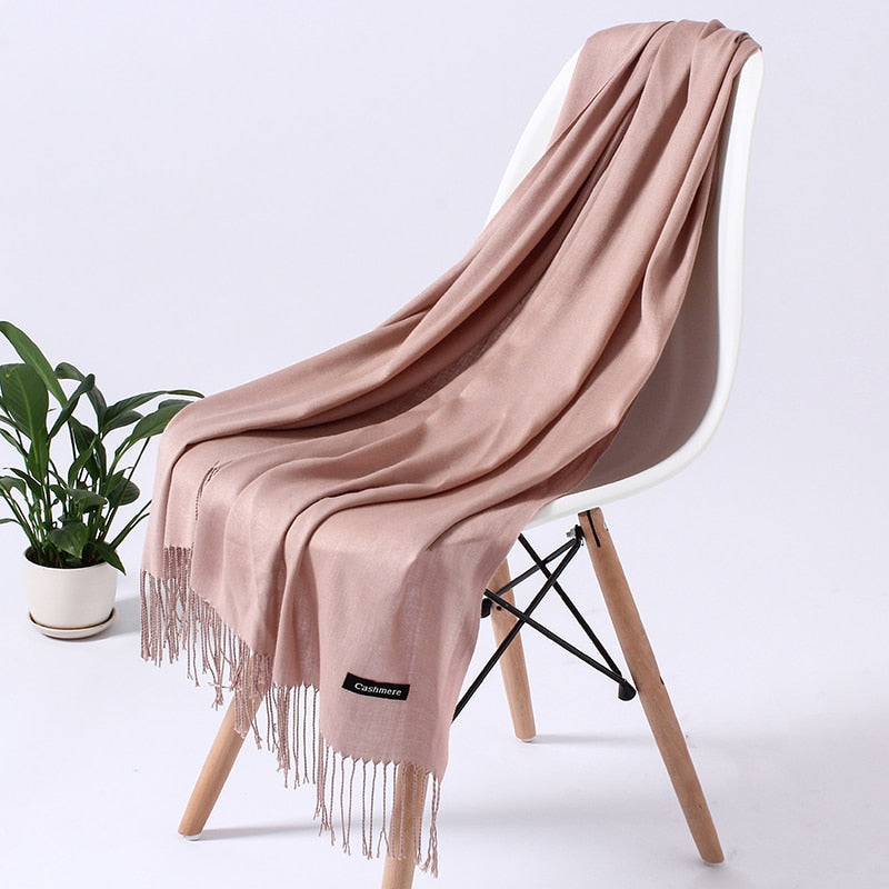 Wintersjaal Dames Polyester Zacht Warm Overslagsjaal Halsdoek Diverse Kleuren Stijlvol Winteraccessoire | Sulvida