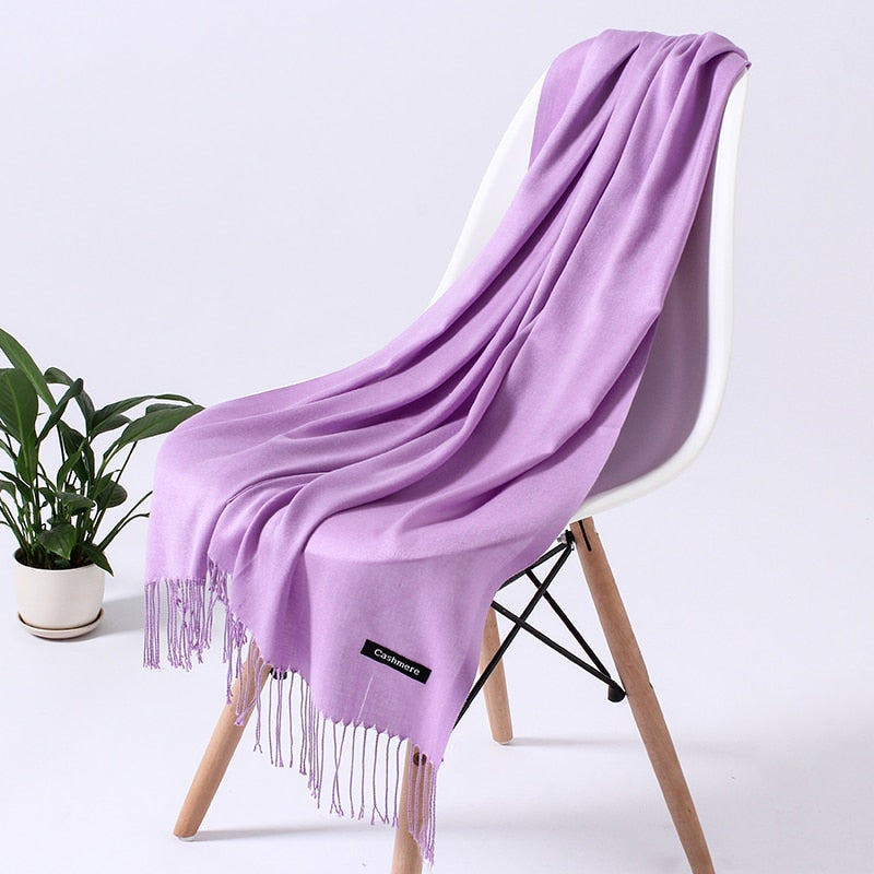 Wintersjaal Dames Polyester Zacht Warm Overslagsjaal Halsdoek Diverse Kleuren Stijlvol Winteraccessoire | Sulvida