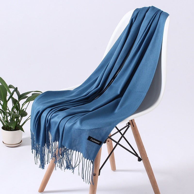 Wintersjaal Dames Polyester Zacht Warm Overslagsjaal Halsdoek Diverse Kleuren Stijlvol Winteraccessoire | Sulvida