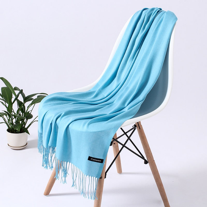 Wintersjaal Dames Polyester Zacht Warm Overslagsjaal Halsdoek Diverse Kleuren Stijlvol Winteraccessoire | Sulvida