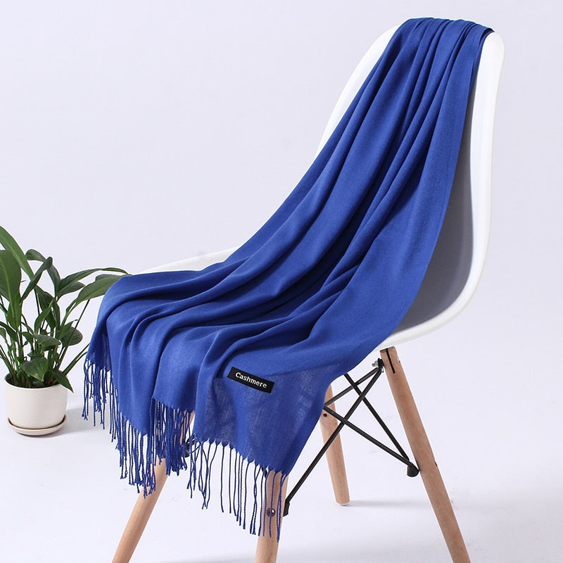 Wintersjaal Dames Polyester Zacht Warm Overslagsjaal Halsdoek Diverse Kleuren Stijlvol Winteraccessoire | Sulvida