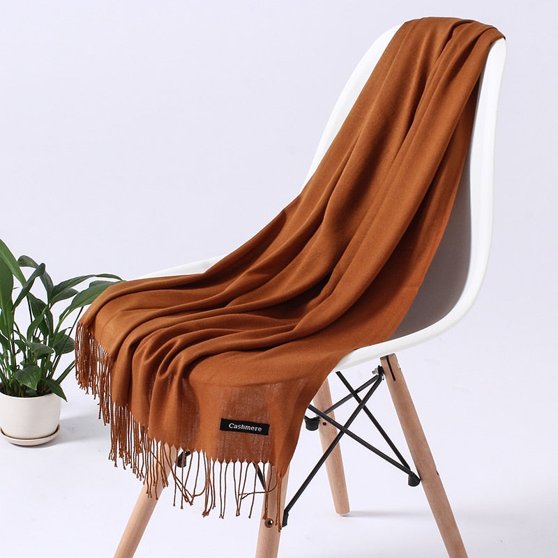Wintersjaal Dames Polyester Zacht Warm Overslagsjaal Halsdoek Diverse Kleuren Stijlvol Winteraccessoire | Sulvida