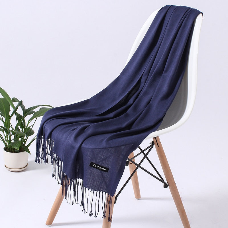 Wintersjaal Dames Polyester Zacht Warm Overslagsjaal Halsdoek Diverse Kleuren Stijlvol Winteraccessoire | Sulvida