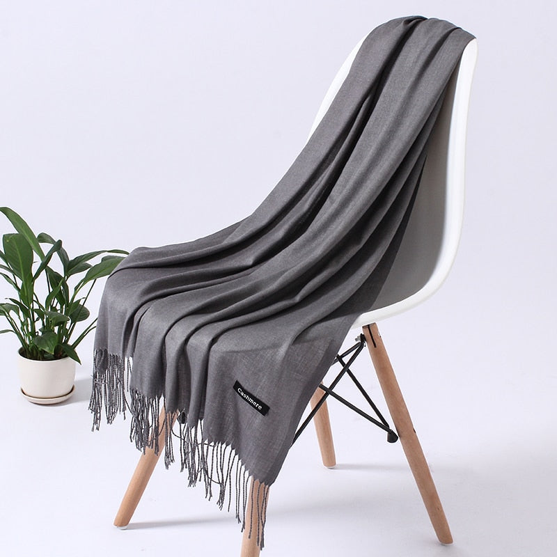 Wintersjaal Dames Polyester Zacht Warm Overslagsjaal Halsdoek Diverse Kleuren Stijlvol Winteraccessoire | Sulvida