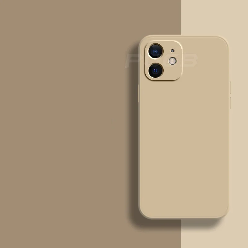 Siliconen iPhone hoesje vloeibaar rubber premium beschermhoes zacht duurzaam mat flexibel telefooncover iPhone 11 12 13 Pro Max mini modelaanduiding aanpasbaar verfijnd mooi design dagelijks gebruik | Sulvida