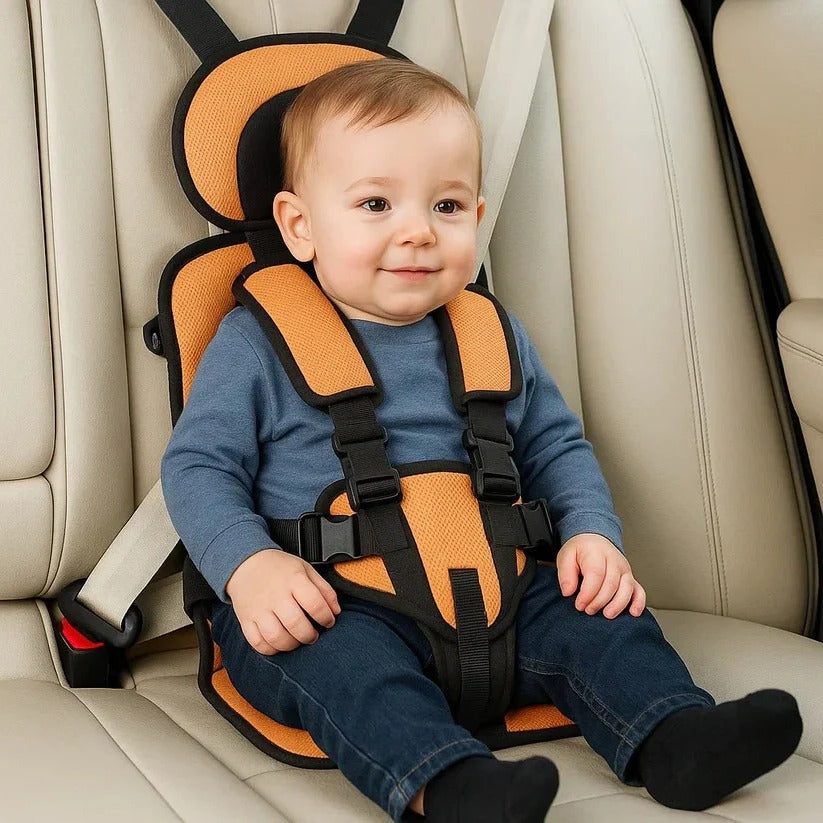 Opvouwbaar Reiszitje voor Kinderen met Vijfpuntsgordel – Compact Autostoeltje voor Onderweg – Veilig met Snelle Montage Taxi Huurwagen | Sulvida