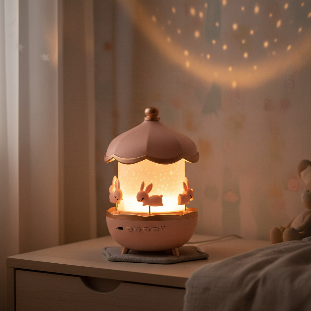 Projecteur veilleuse pour chambre d’enfant avec 12 thèmes, musique et minuterie, éclairage d’ambiance pour chambre et enfants | Sulvida