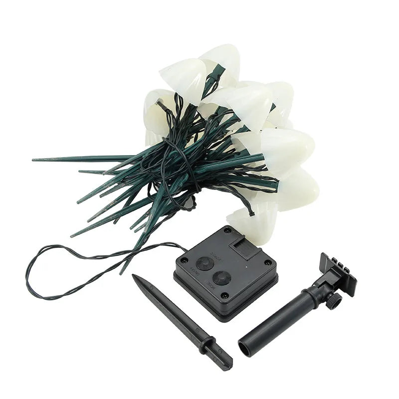 Solar LED-tuinverlichting paddenstoel warm wit 10-20-30 LED's energiezuinig sfeerverlichting tuin terras | Sulvida