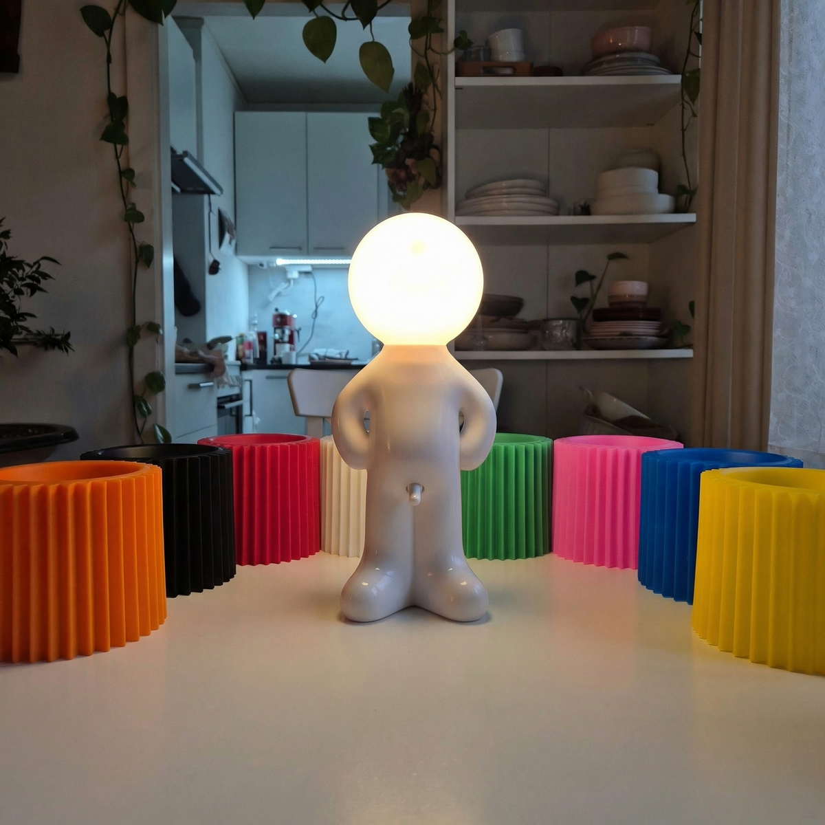 Draadloze LED-tafellamp met dimfunctie 29 cm 3000K warm wit USB-C oplaadbaar sfeerverlichting interieur | Sulvida