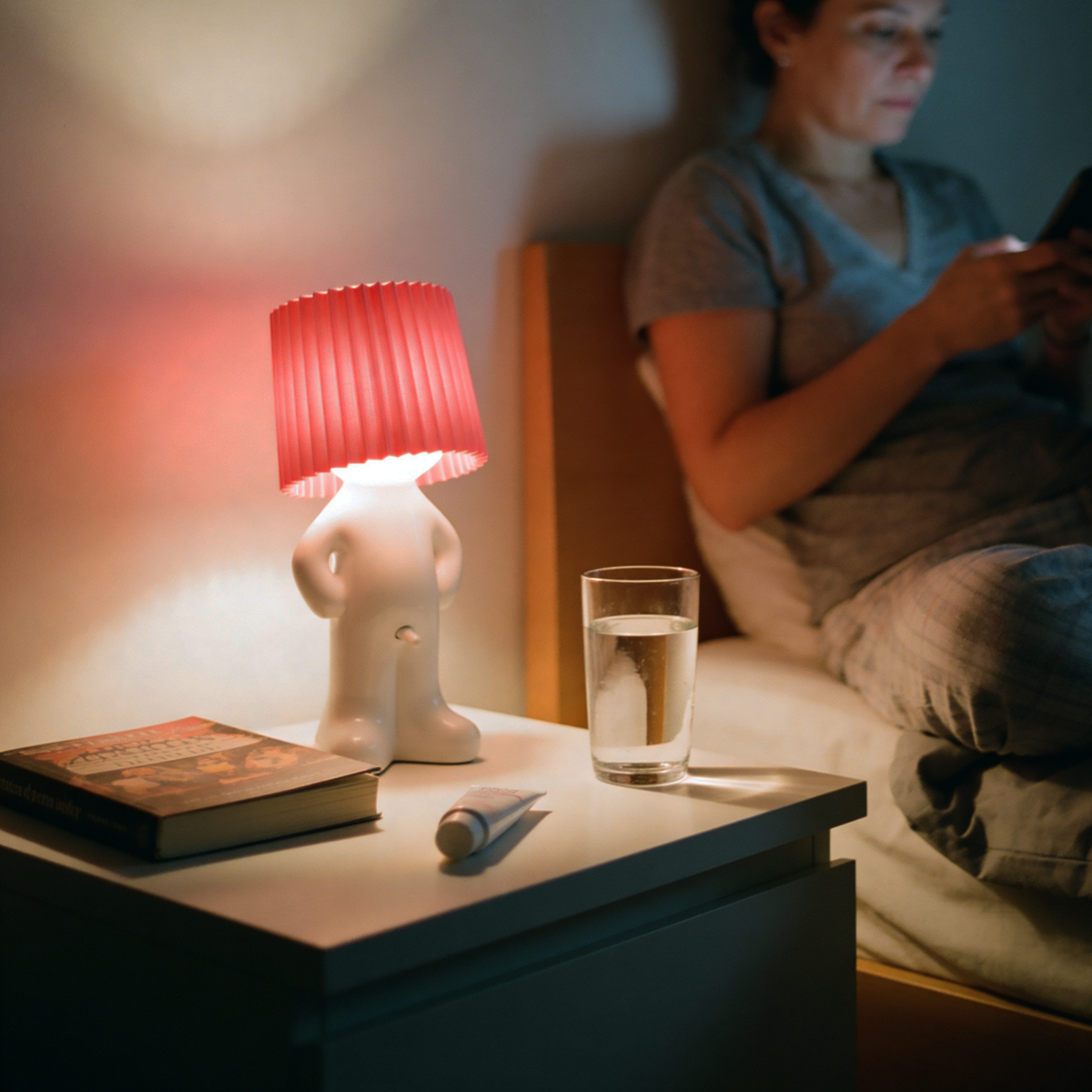 Draadloze LED-tafellamp met dimfunctie 29 cm 3000K warm wit USB-C oplaadbaar sfeerverlichting interieur | Sulvida