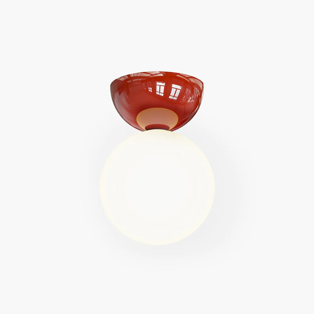 Vintage Plafondlamp Metaal Glas Gekleurde Kap Woonkamer Keuken Retro Plafondverlichting G9 Sfeerlicht | Sulvida