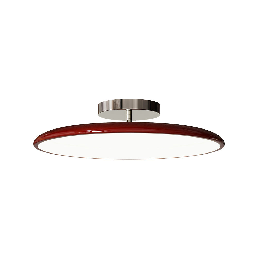 Vintage Plafondlamp Metaal Acryl Rond Dimbaar LED Verlichting Woonkamer Slaapkamer Restaurant 30-50cm | Sulvida