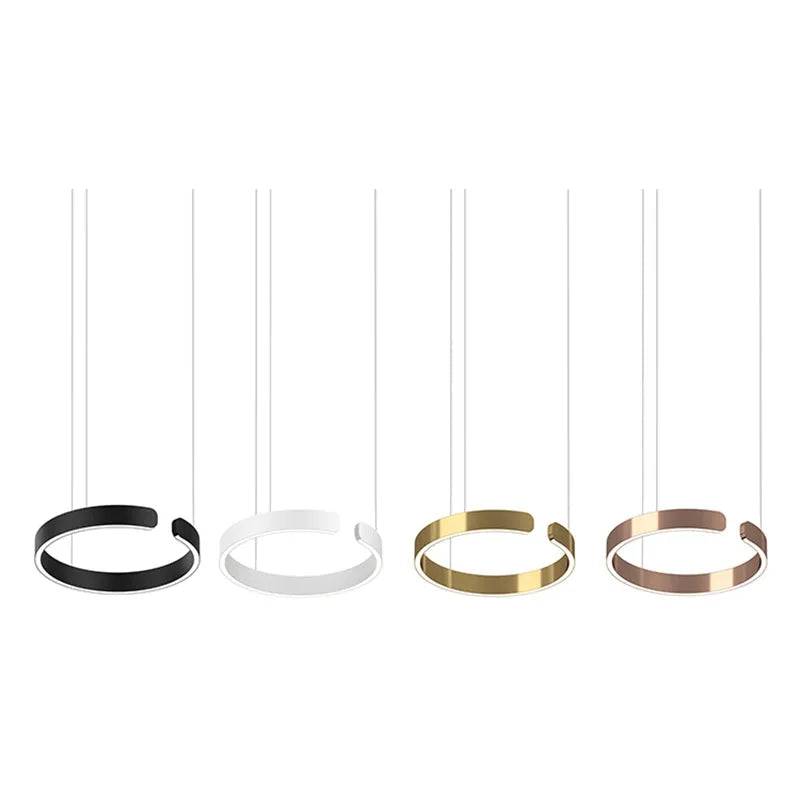 LED Ringlamp Hangverlichting Minimalistisch Metalen Design Modern voor Woonkamer Slaapkamer Eetkamer | Sulvida