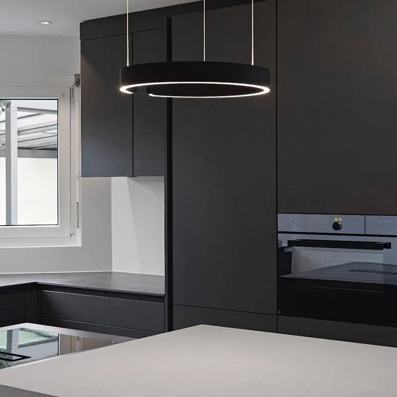 LED Ringlamp Hangverlichting Minimalistisch Metalen Design Modern voor Woonkamer Slaapkamer Eetkamer | Sulvida