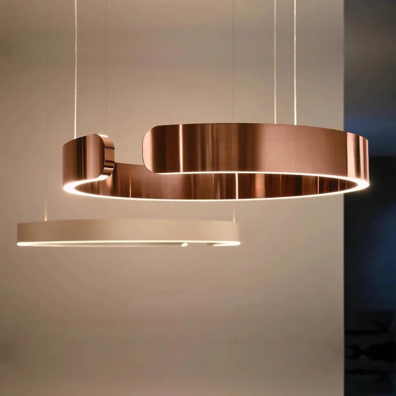 LED Ringlamp Hangverlichting Minimalistisch Metalen Design Modern voor Woonkamer Slaapkamer Eetkamer | Sulvida