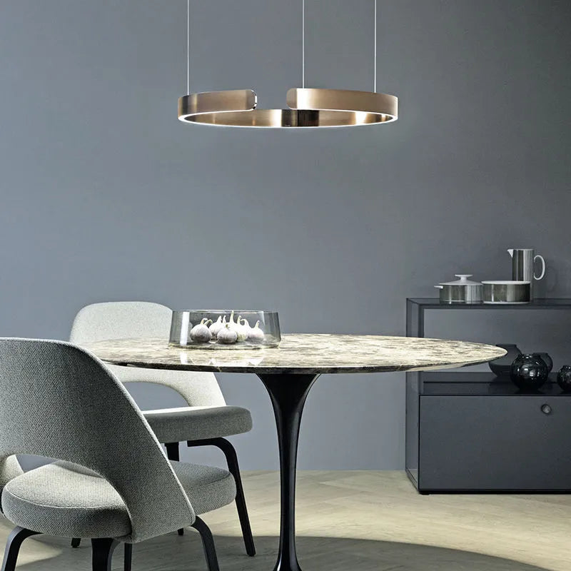 LED Ringlamp Hangverlichting Minimalistisch Metalen Design Modern voor Woonkamer Slaapkamer Eetkamer | Sulvida