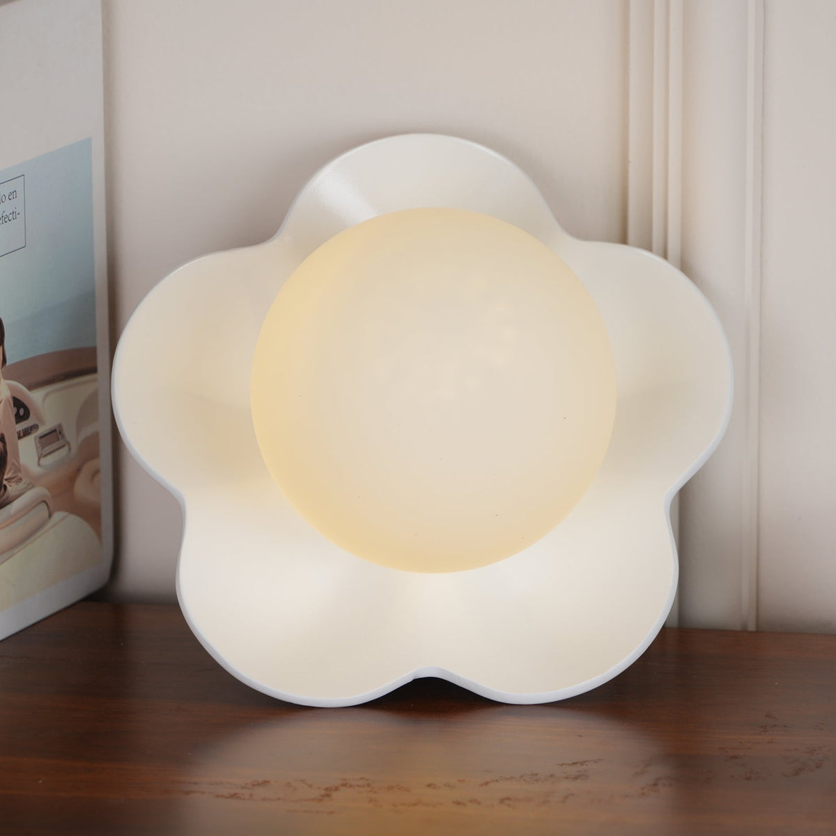 Bloembladwandlamp Glas & Hars G9 Fitting Dimbaar Wit Paars Geel Design Interieurverlichting Wanddecoratie Woonkamer | Sulvida