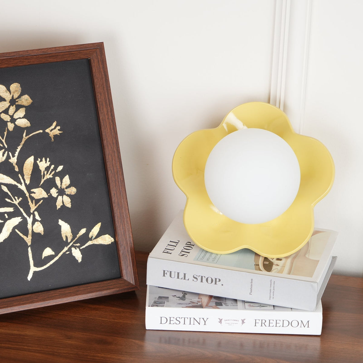 Bloembladwandlamp Glas & Hars G9 Fitting Dimbaar Wit Paars Geel Design Interieurverlichting Wanddecoratie Woonkamer | Sulvida