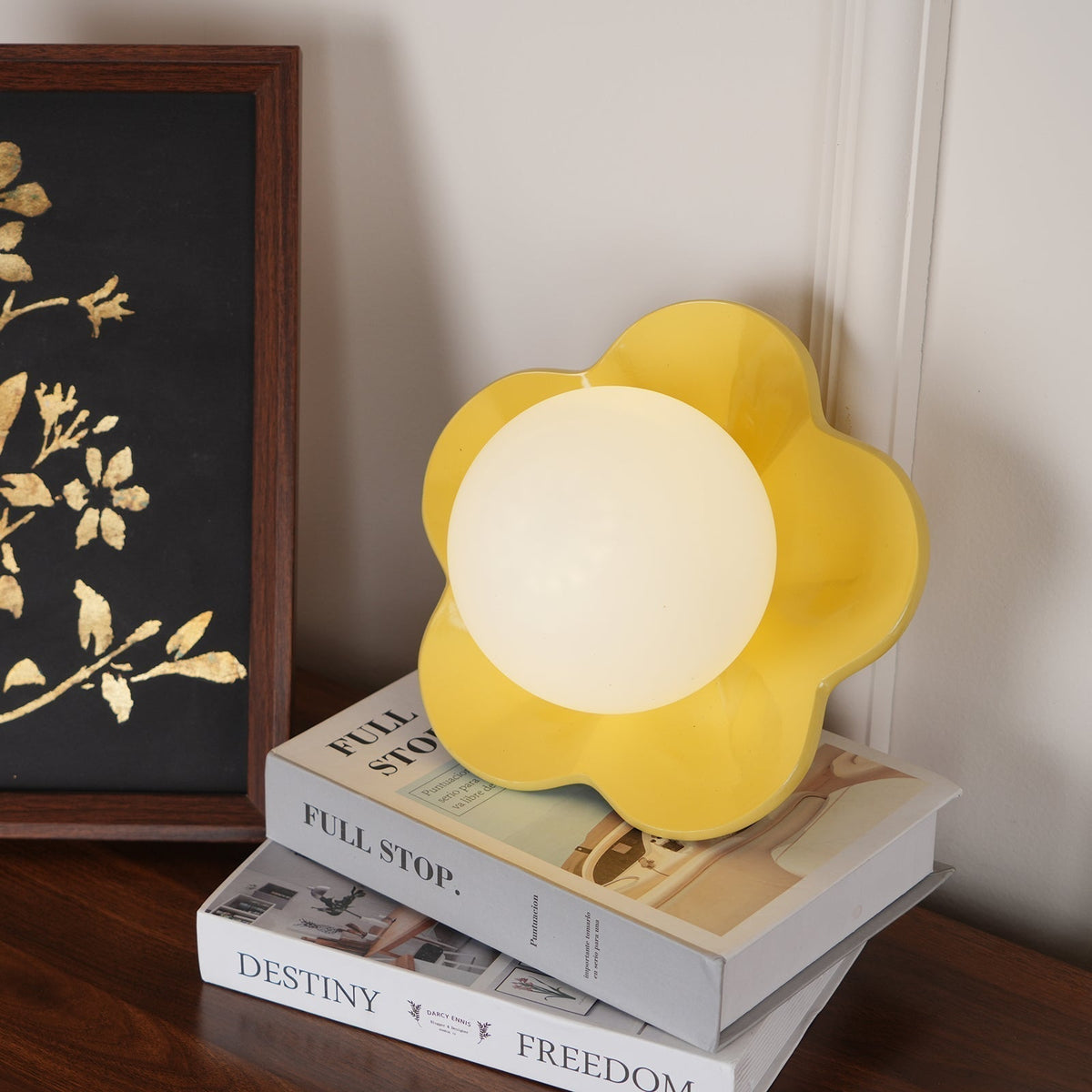Bloembladwandlamp Glas & Hars G9 Fitting Dimbaar Wit Paars Geel Design Interieurverlichting Wanddecoratie Woonkamer | Sulvida