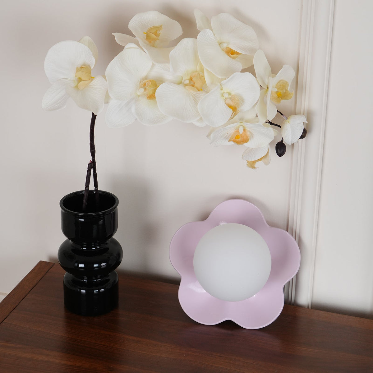 Bloembladwandlamp Glas & Hars G9 Fitting Dimbaar Wit Paars Geel Design Interieurverlichting Wanddecoratie Woonkamer | Sulvida