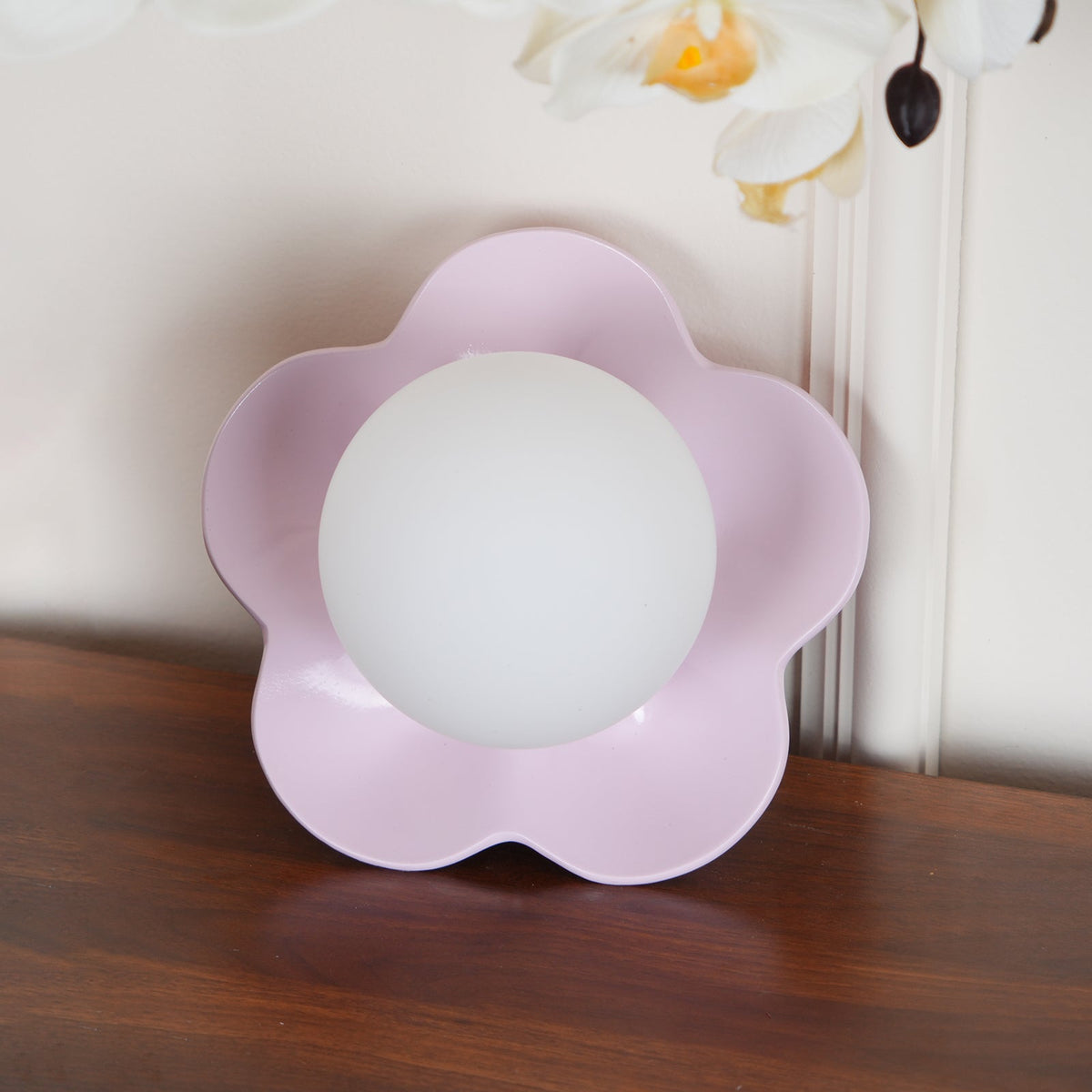 Bloembladwandlamp Glas & Hars G9 Fitting Dimbaar Wit Paars Geel Design Interieurverlichting Wanddecoratie Woonkamer | Sulvida
