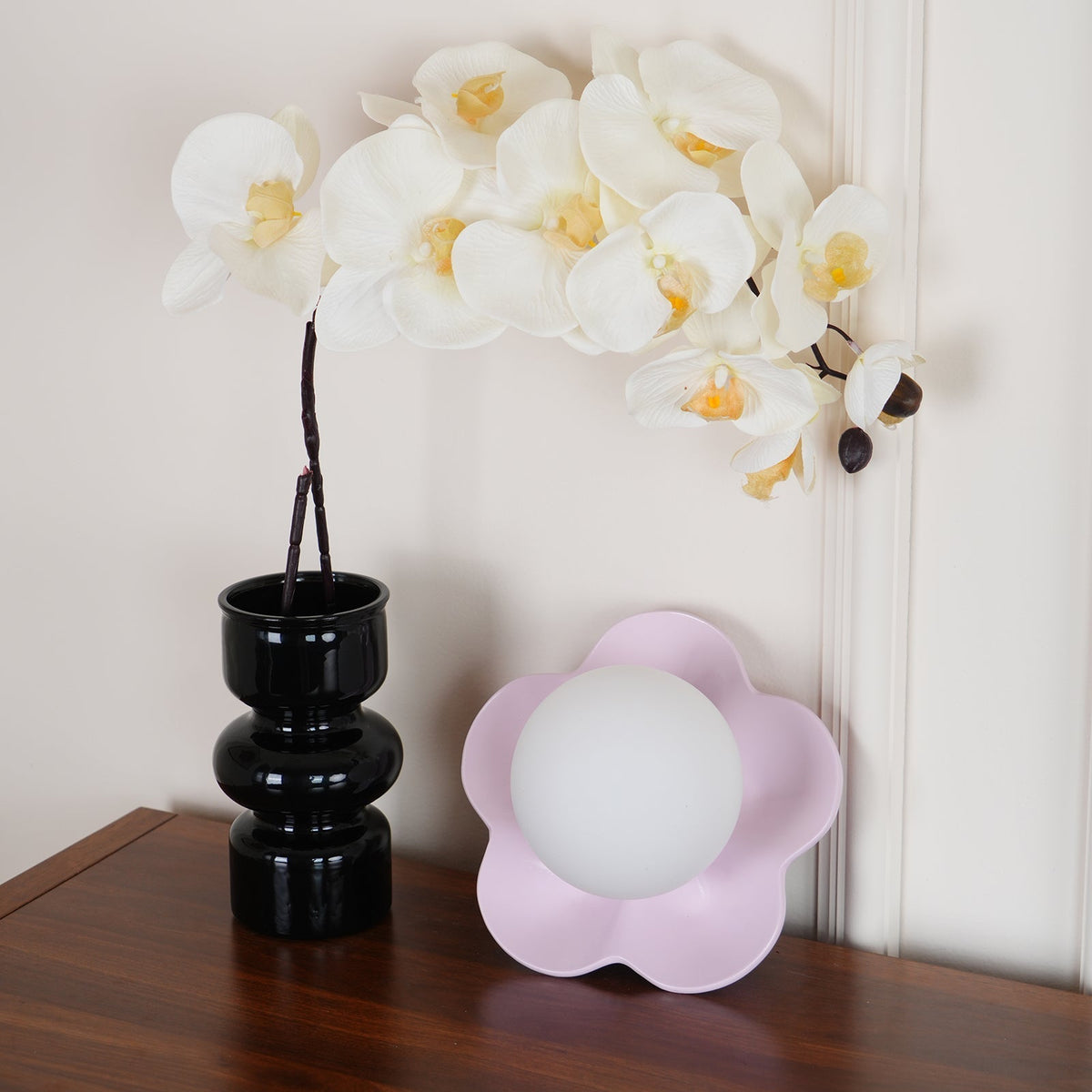 Bloembladwandlamp Glas & Hars G9 Fitting Dimbaar Wit Paars Geel Design Interieurverlichting Wanddecoratie Woonkamer | Sulvida