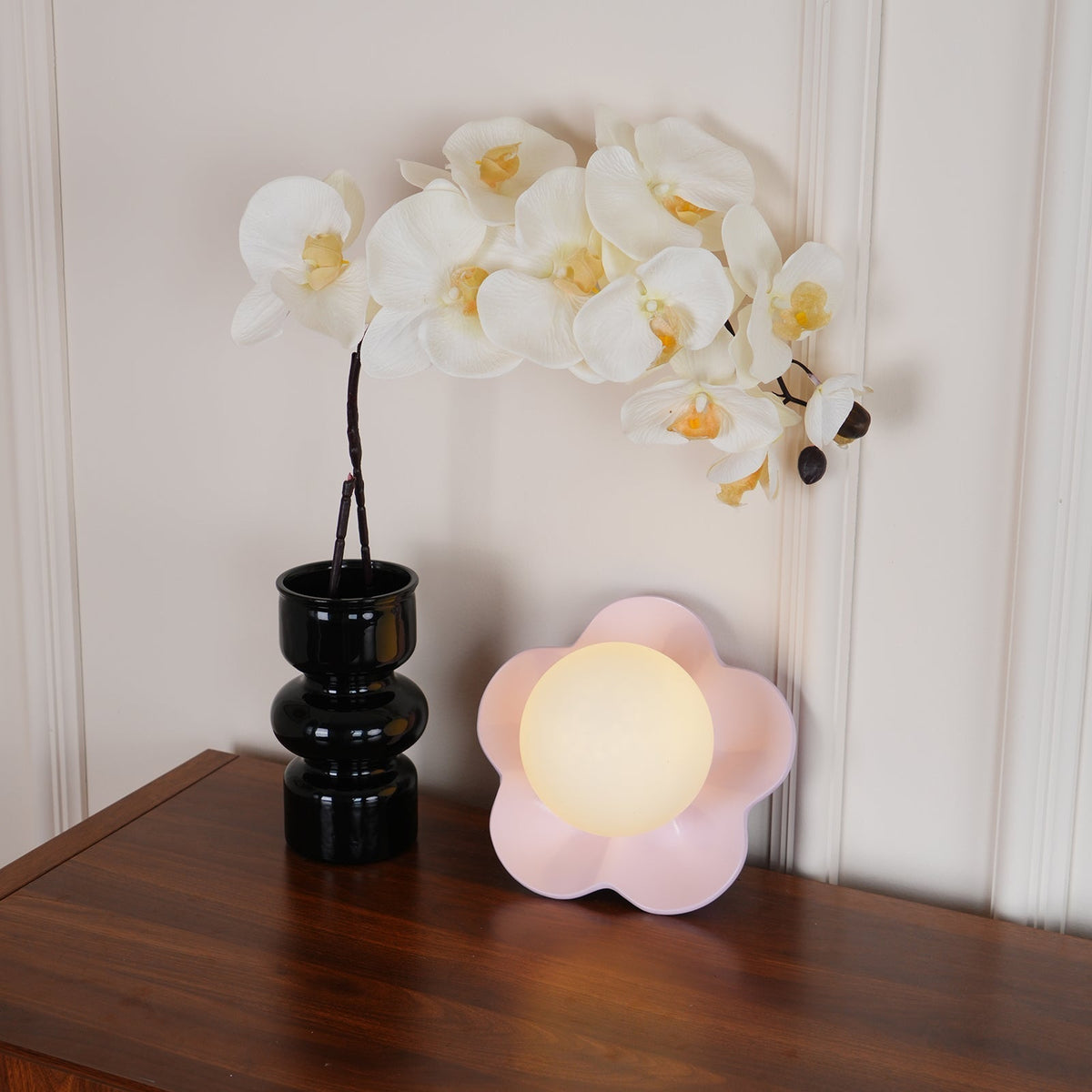 Bloembladwandlamp Glas & Hars G9 Fitting Dimbaar Wit Paars Geel Design Interieurverlichting Wanddecoratie Woonkamer | Sulvida