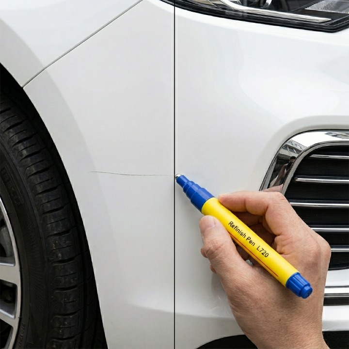 Lakstift Auto Zwart Wit Zilver Lakbescherming Krasvuller Precisietip Beschermlaag Lakschade Herstellen Autolak | Sulvida