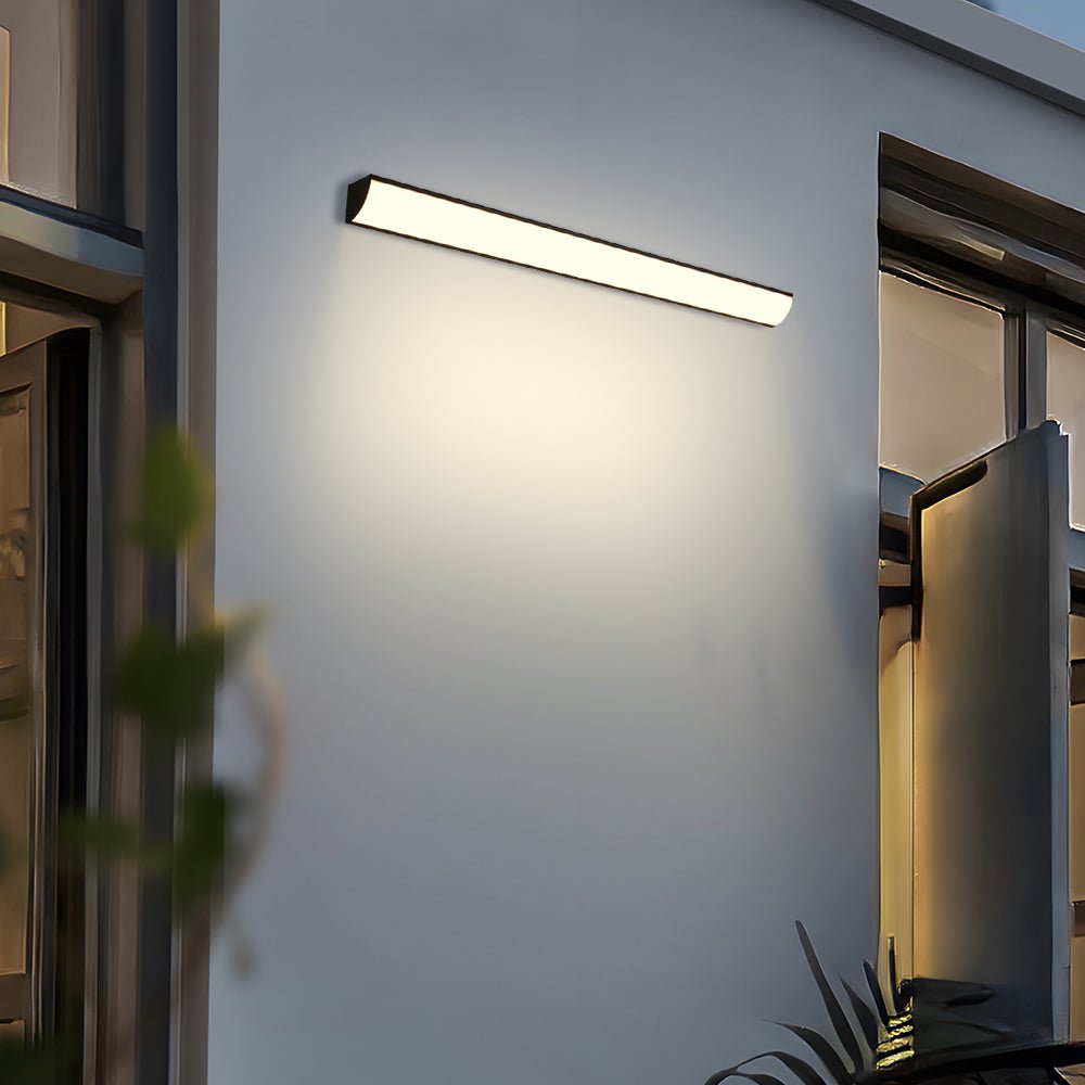 LED Buitenwandlamp Ultradun IP65 Waterdicht Zwart Wit Modern Design 30cm 40cm Tuinverlichting Gevellamp | Sulvida