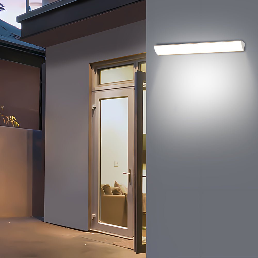 LED Buitenwandlamp Ultradun IP65 Waterdicht Zwart Wit Modern Design 30cm 40cm Tuinverlichting Gevellamp | Sulvida