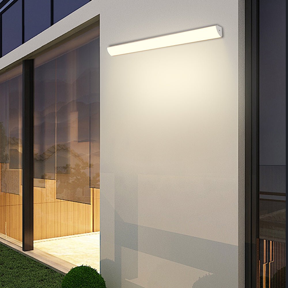 LED Buitenwandlamp Ultradun IP65 Waterdicht Zwart Wit Modern Design 30cm 40cm Tuinverlichting Gevellamp | Sulvida