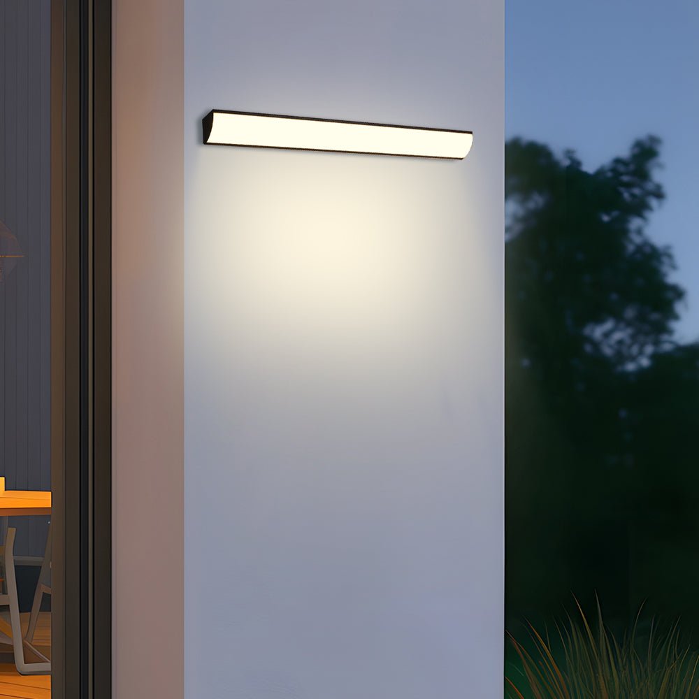 LED Buitenwandlamp Ultradun IP65 Waterdicht Zwart Wit Modern Design 30cm 40cm Tuinverlichting Gevellamp | Sulvida