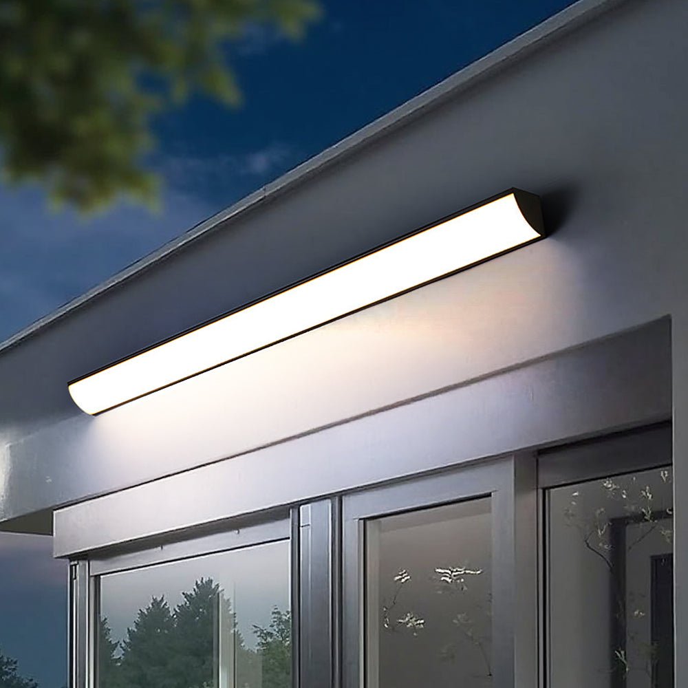 LED Buitenwandlamp Ultradun IP65 Waterdicht Zwart Wit Modern Design 30cm 40cm Tuinverlichting Gevellamp | Sulvida