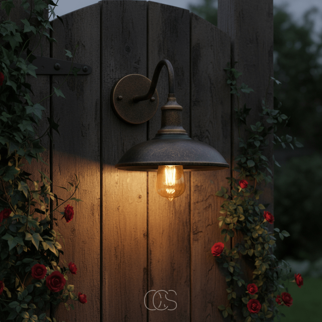 Vintage Wandlamp Brons voor Buiten – Sfeervolle Buitenverlichting met Klassiek Design en Tijdloze Uitstraling | Sulvida