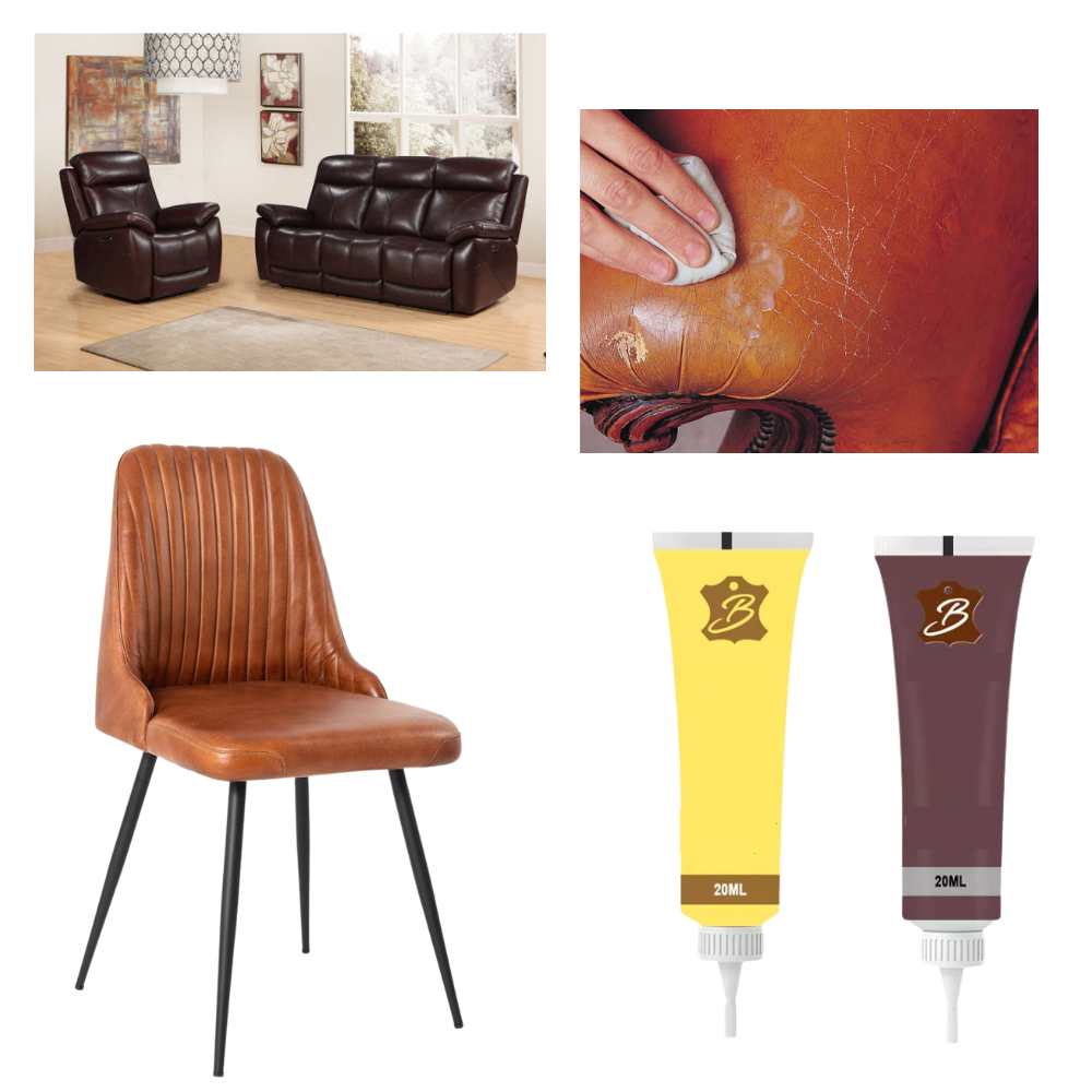 Leder Herstelpasta voor Meubels Bank Auto Tas Schoenen Crème Beige Bruin Zwart Grijs Koffie 20ml Kleurreparatie | Sulvida