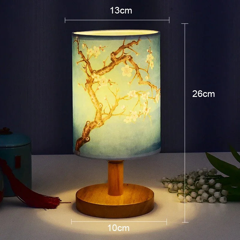 Japanse Tafellamp met Roos Dimbaar Warm Licht Slaapkamer Woonkamer Sfeerverlichting Touch Bediening Modern Roze | Sulvida