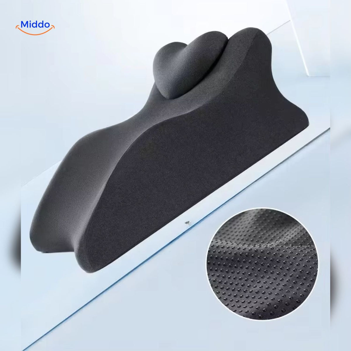 Beenkussen Elevatie Zwangerschap Grijs Comfortverhogend Ondersteunend Orthopedisch Kussen 60x36x24cm | Sulvida