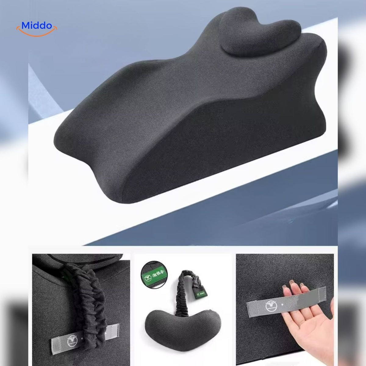 Beenkussen Elevatie Zwangerschap Grijs Comfortverhogend Ondersteunend Orthopedisch Kussen 60x36x24cm | Sulvida