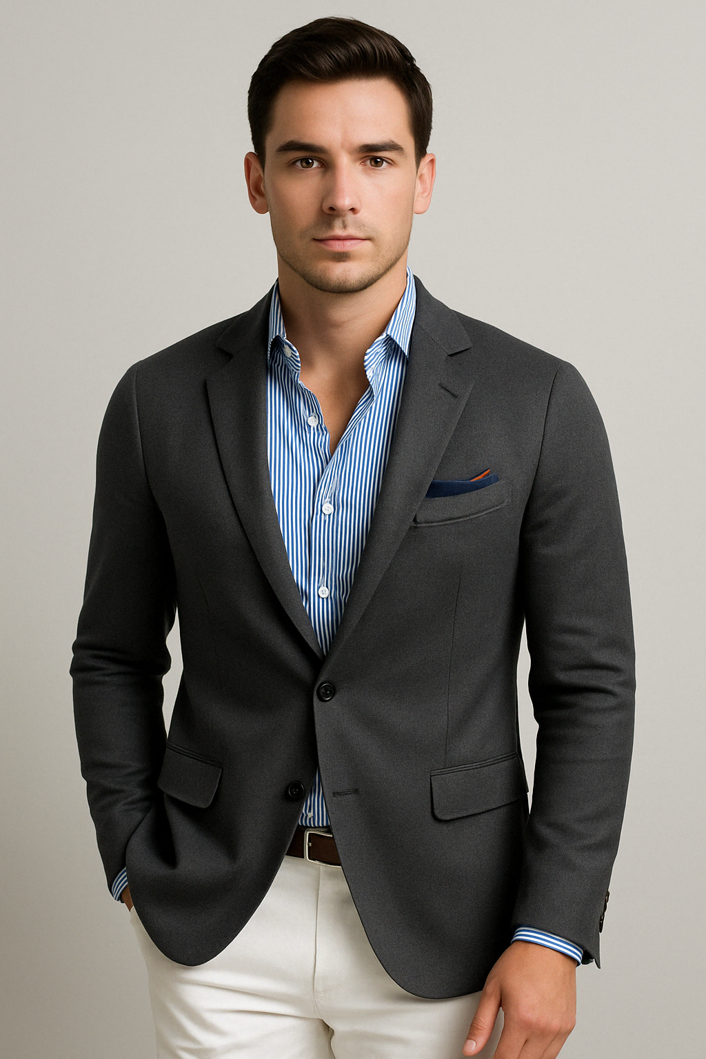 Blazer décontracté léger pour homme, coupe oversize, revers crantés, tenue business casual estivale, 7 couleurs | Sulvida