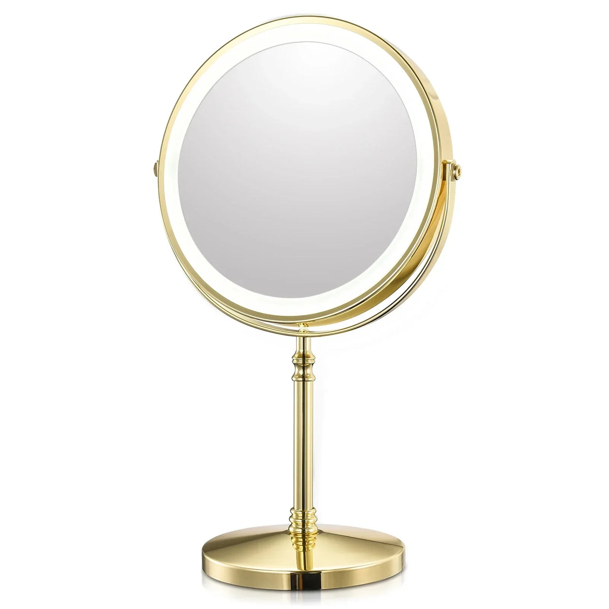 Verlichte Make-upspiegel 20cm met 10× Vergroting & LED Verlichting voor Make-up Skincare Verzorging Badkamer | Sulvida