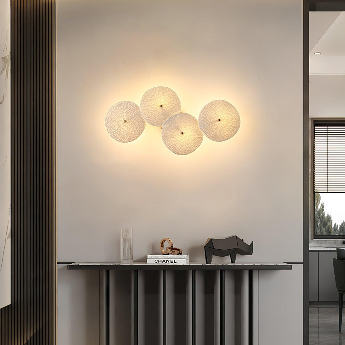Wandlamp Keramiek Lotusbloem met Metalen Connector voor Slaapkamer Woonkamer Warm Licht Wandverlichting IP20 G4 | Sulvida