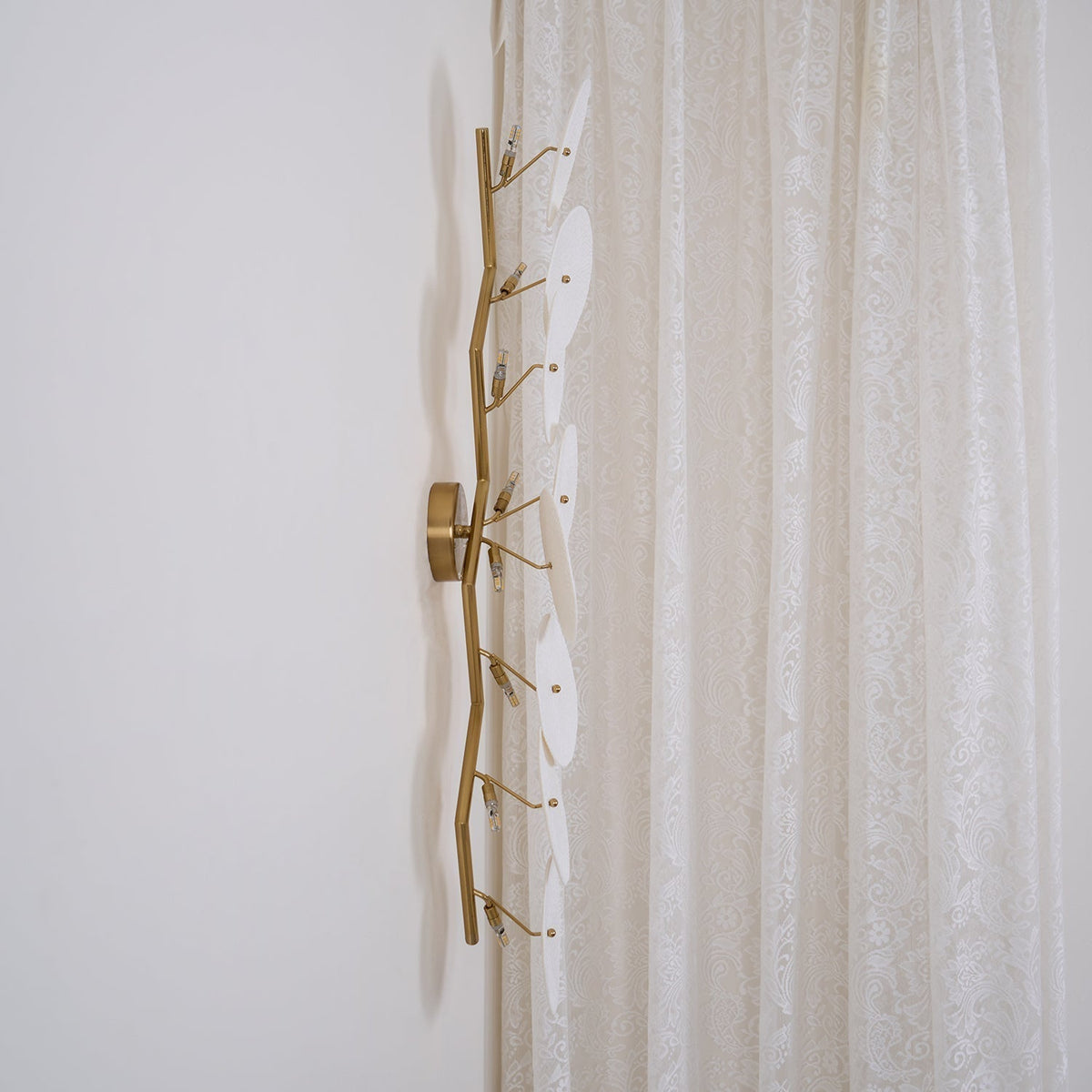 Wandlamp Keramiek Lotusbloem met Metalen Connector voor Slaapkamer Woonkamer Warm Licht Wandverlichting IP20 G4 | Sulvida