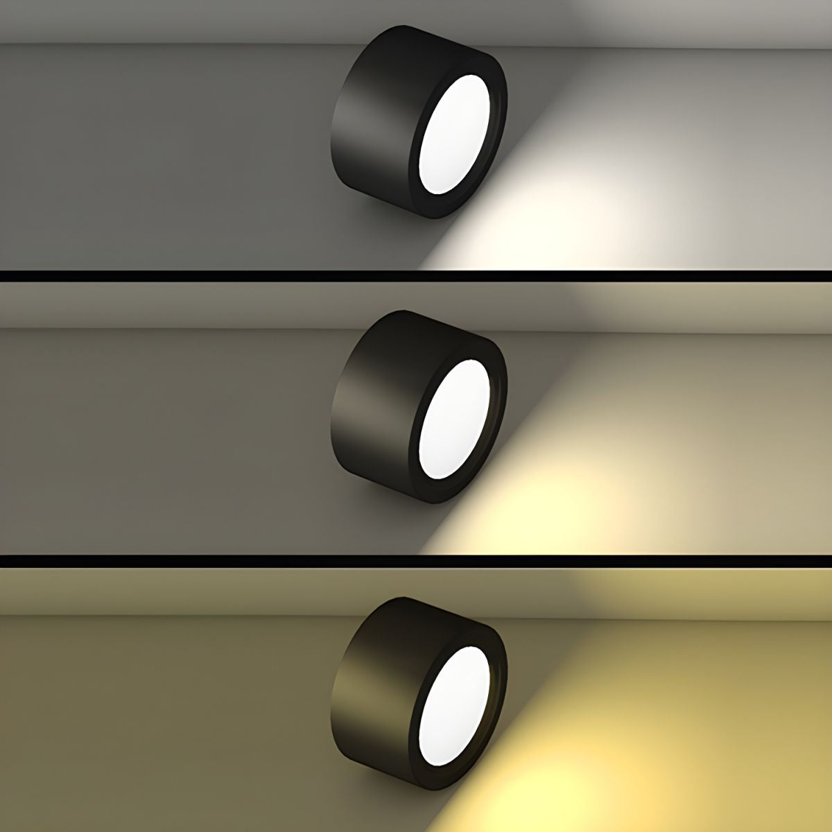 Compacte opbouw plafondlamp rond ijzer LED 7-21W dimbaar wit zwart modern interieur woonkamer slaapkamer | Sulvida