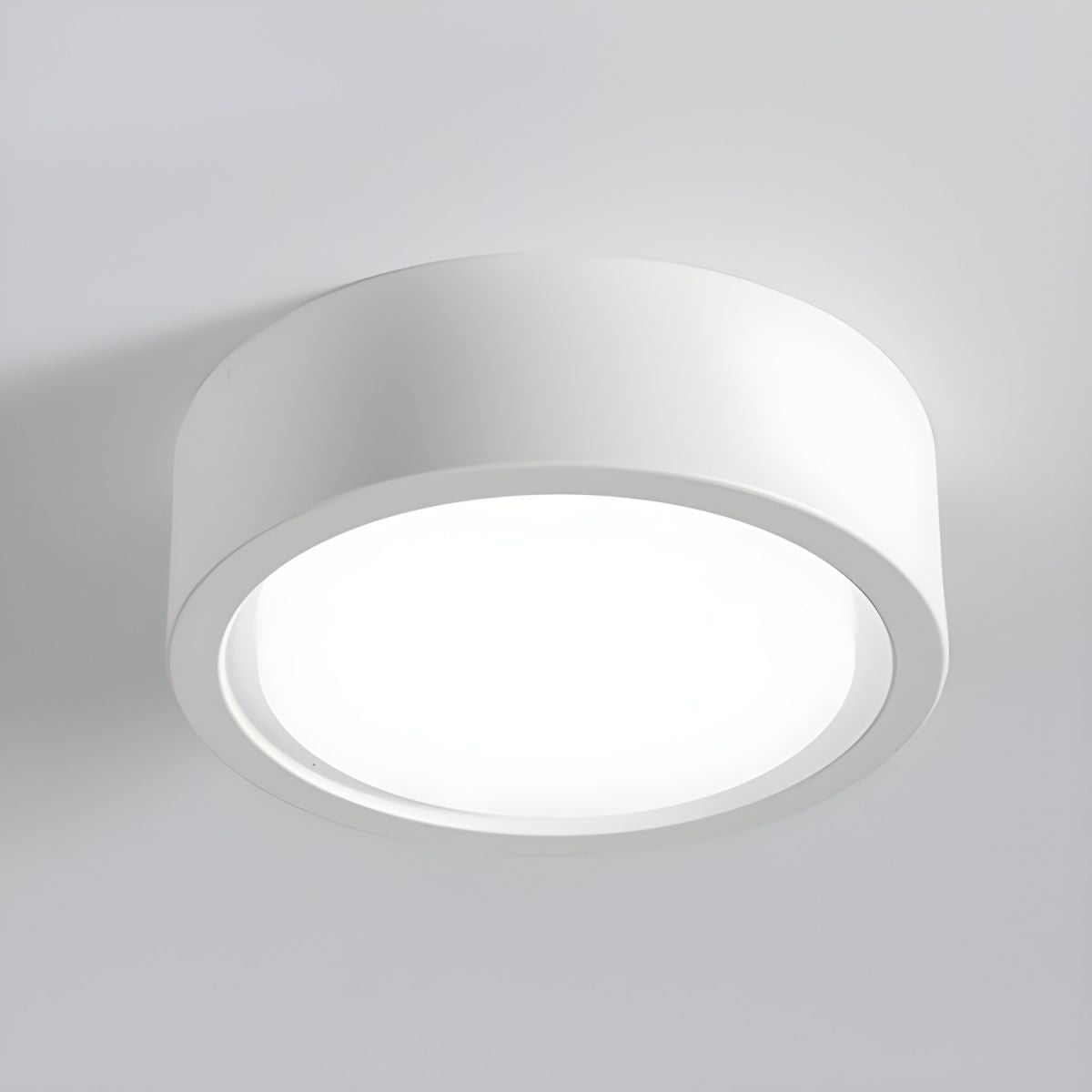 Compacte opbouw plafondlamp rond ijzer LED 7-21W dimbaar wit zwart modern interieur woonkamer slaapkamer | Sulvida