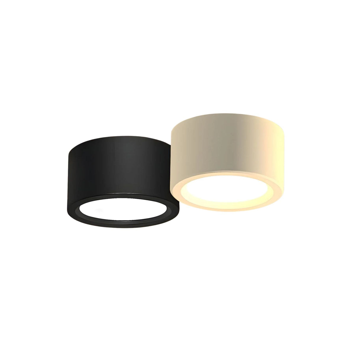 Compacte opbouw plafondlamp rond ijzer LED 7-21W dimbaar wit zwart modern interieur woonkamer slaapkamer | Sulvida
