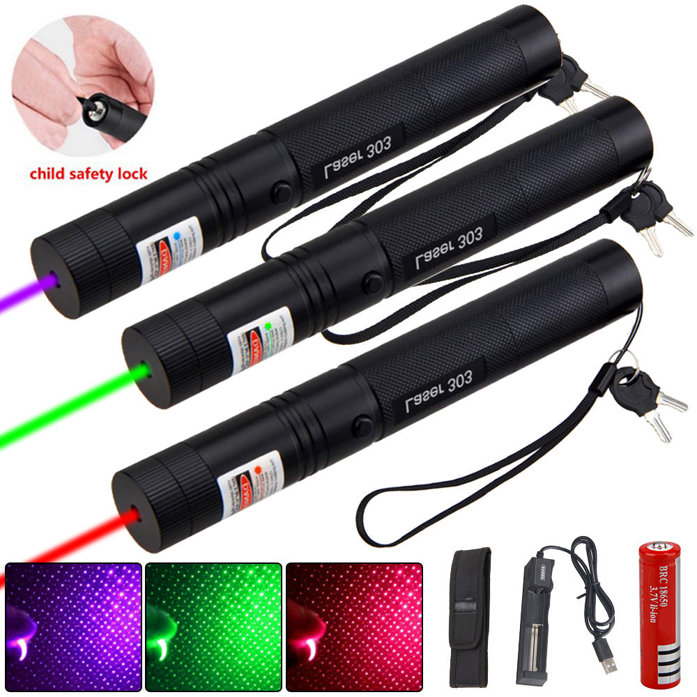 Verstelbare Laserpointer 10 km Bereik Groen Aluminium Laser Astronomie Presentatie met Oplaadbare Accu | Sulvida